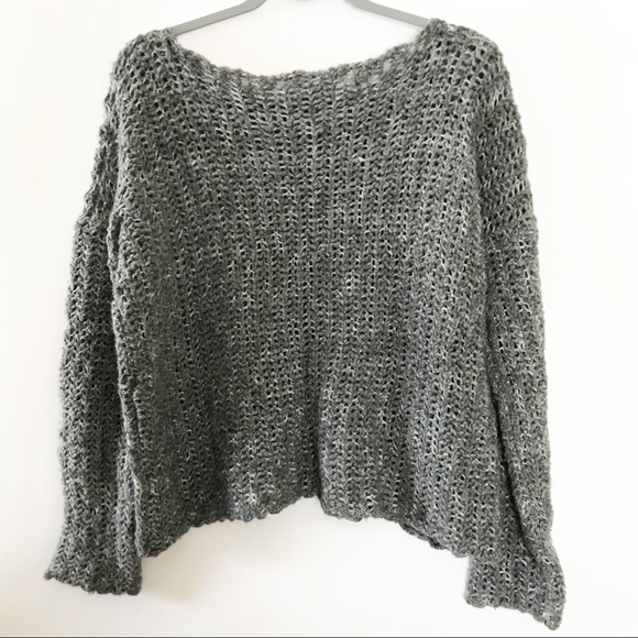 James Perse Grey Knit Pullover Sweater - Picture 6 of 8